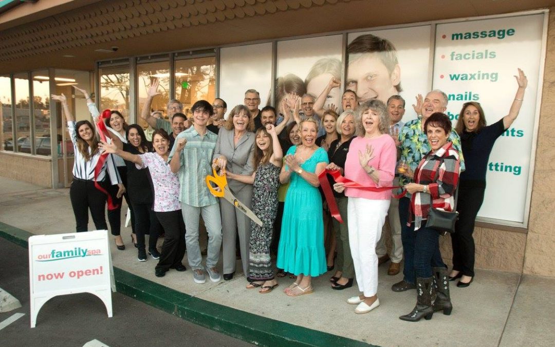 Our Family Spa Ribbon Cutting  Was a Real Treat!