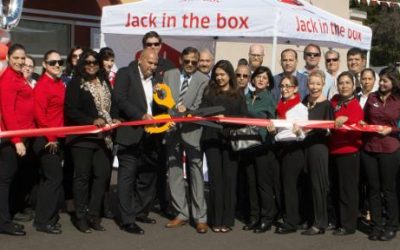 Jack in the Box Ribbon Cutting  is a Crowd Pleaser!