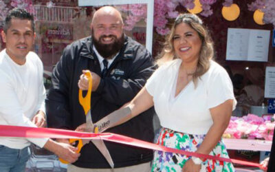 Pink Rose Café Ribbon Cutting Was a Lively Affair!