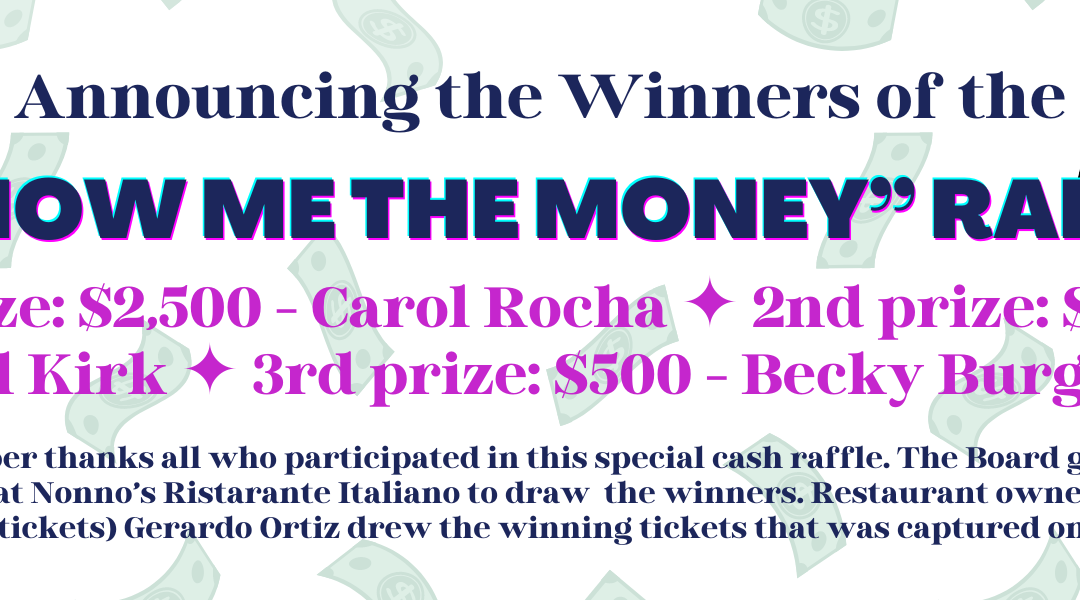 Chamber Announces Winners of the “Show Me the Money Raffle” Winning Tickets Were Pulled on December 7th at Nonno’s Ristorante Italiano